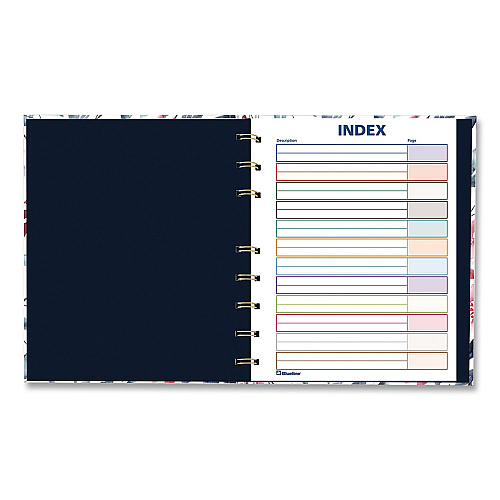 Blueline NotePro Fashion Hard Cover Notebook, 1-Subject, Medium/College Rule, Tranquil Blooms Cover, (96) 9.25 x 7.25 Sheets (A9C01)