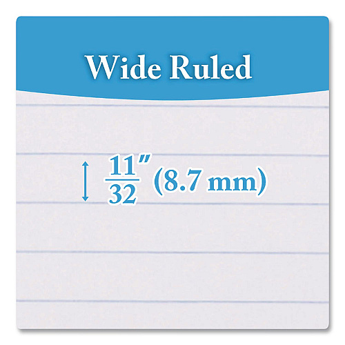 BAZIC Composition Books, 1 Subject, Wide/Legal Rule, Black Marble Cover, (100) 9.75 x 7.5 Sheets (508)