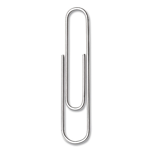 Acco Paper Clips, Jumbo, Smooth, Silver, 20-Sheet Capacity, 100 Clips/Box (72580BX)