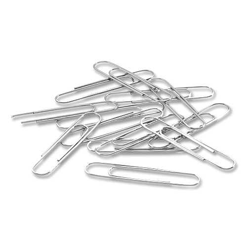 Acco Paper Clips, Jumbo, Smooth, Silver, 20-Sheet Capacity, 100 Clips/Box (72580BX)