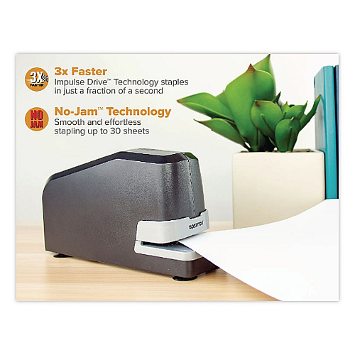 Bostitch Impulse 30 Electric Stapler, Value Kit with Staples, 30-Sheet Capacity, Black (02638)