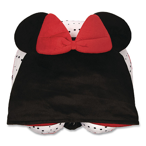 Bioworld Minnie Mouse Hooded Neck Pillow, 11 x 3 x 10.5, Black/Red (NPY621FDSYTA)