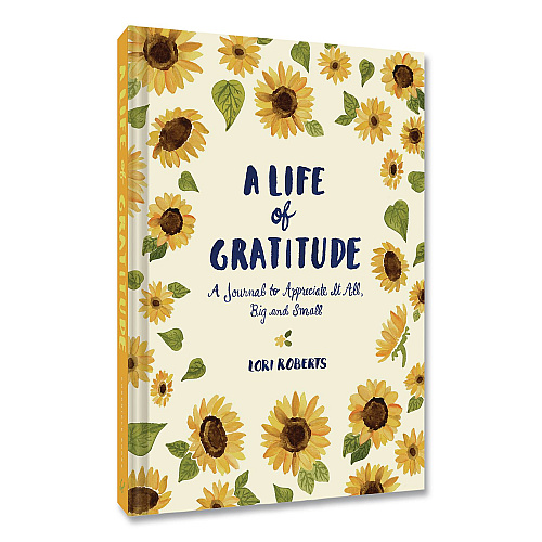 Chronicle Books Guided Journal: A Life of Gratitude by Lori Roberts, Yellow Cover, (224) 7.25 x 5.37 Sheets (978145216431)