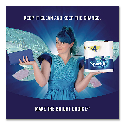 Sparkle Tear-A-Square Double Roll Paper Towels, 2-ply, 110 Sheets/Roll, 12 Rolls/Pack (22361507)