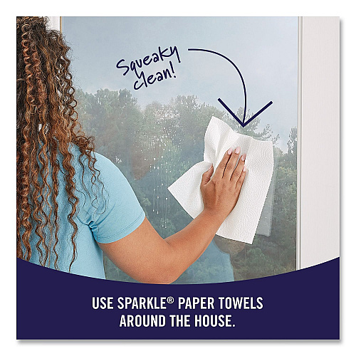 Sparkle Tear-A-Square Double Roll Paper Towels, 2-ply, 110 Sheets/Roll, 12 Rolls/Pack (22361507)