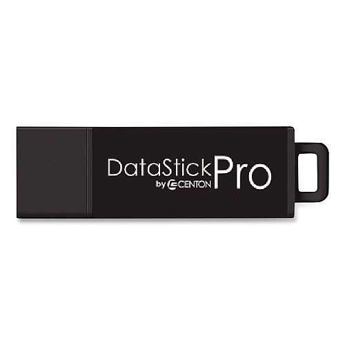 Centon DataStick Pro USB 3.2 Type A Flash Drive, 256 GB, Black, 10/Pack (C1U3P6256G10)
