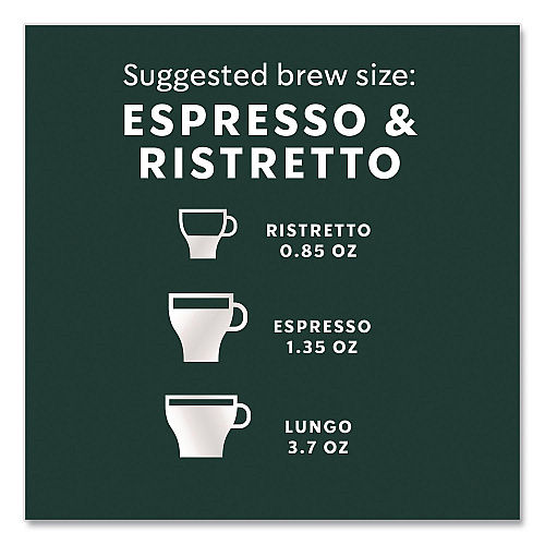 Starbucks By NESPRESSO Espresso Roast Original Pod, 10/Pack, 5 Packs/Box (109053)
