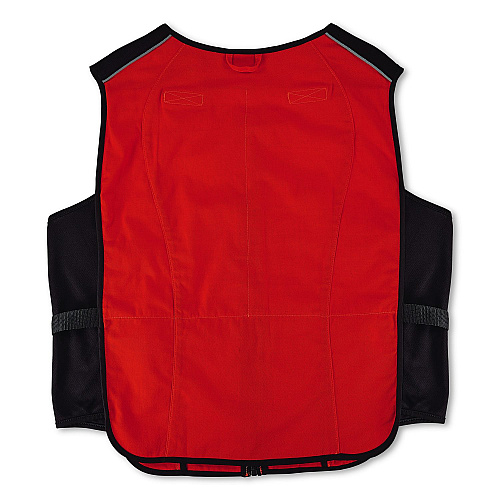 ergodyne Chill-Its 6255 Lightweight Phase Change Cooling Vest, Cotton/Polyester, 2X-Large/3X-Large, Orange (12119)