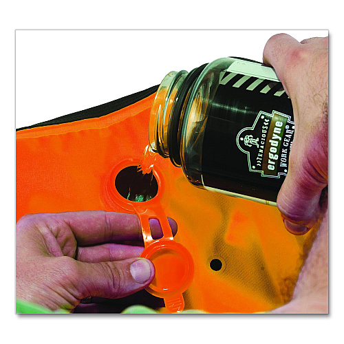 ergodyne Chill-Its 6685 Premium Dry Evaporative Cooling Vest with Zipper, Polyester/Polyurethane, 3X-Large, Orange (12734)