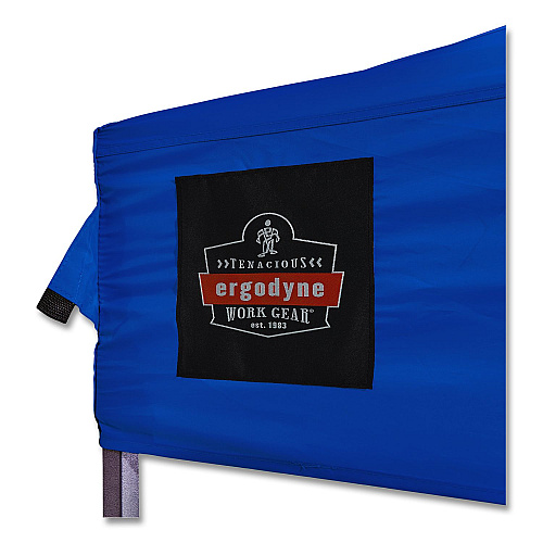 ergodyne SHAX 6001 Lightweight Pop-Up Tent, 10 ft x 10 ft, Polyester/Steel, Blue (12913)