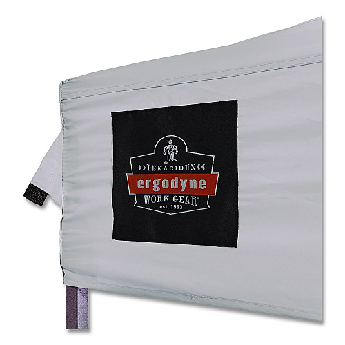 ergodyne SHAX 6001 Lightweight Pop-Up Tent, 10 ft x 10 ft, Polyester/Steel, White (12914)