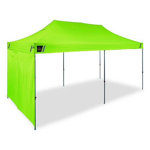 ergodyne SHAX 6194 Pop-Up Tent Sidewall, 10 ft x 10 ft, Polyester, Lime (12921)