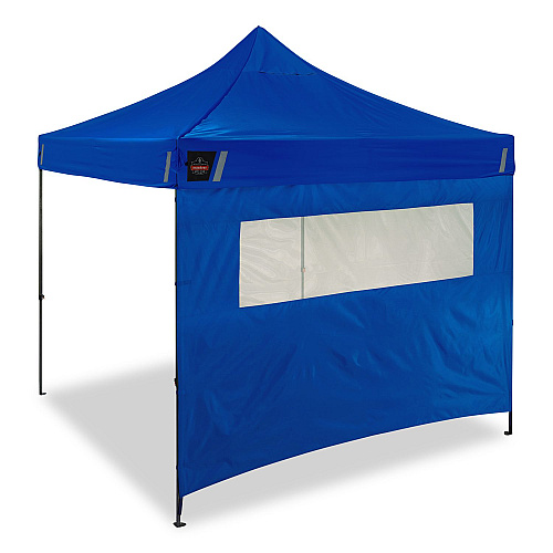 ergodyne SHAX 6195 Pop-Up Tent Sidewall with Mesh Window, 10 ft x 10 ft, Polyester, Blue (12928)