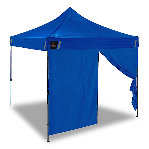 ergodyne SHAX 6196 Pop-Up Tent Sidewall with Zippered Door, 10 ft x10 ft, Polyester, Blue (12932)