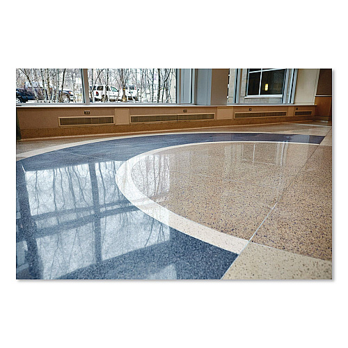 3M Low-Speed High Productivity Floor Pads 5300, 15" Diameter, Blue, 5/Carton (08408)