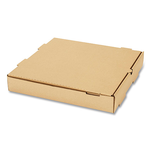 Karat Corrugated Pizza Box, 12 x 12 x 2, Kraft, Cardboard, 50/Carton (FPPBF12K)
