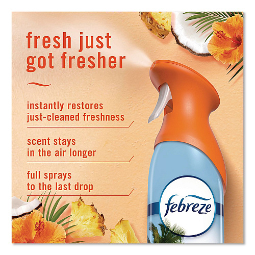 Febreze AIR, Hawaiian Aloha, 8.1 oz Aerosol Spray, 2/Pack (21321PK)