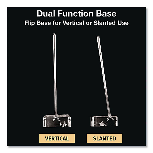 Global Printed Products Acrylic Sign Holder with Dual Function Base, 8.5 x 11 Insert (SGNHAB8511)