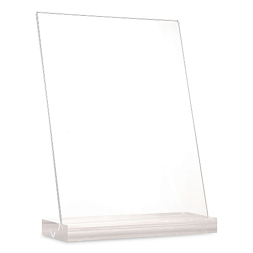 Global Printed Products Acrylic Sign Holder with Dual Function Base, 8.5 x 11 Insert (SGNHAB8511)