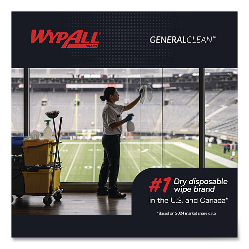 WypAll GeneralClean X50 Cleaning Cloths, 12 x 12.5, White, 84/Pack, 12 Packs/Carton (39005)