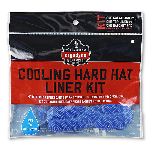 ergodyne Chill-Its 6614 Hard Hat Cooling Pad Kit (12451)