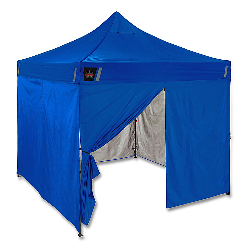 ergodyne SHAX 6058 Pop-Up Tent Sidewall Kit, 10 ft x 10 ft, Polyester, Blue (12972)
