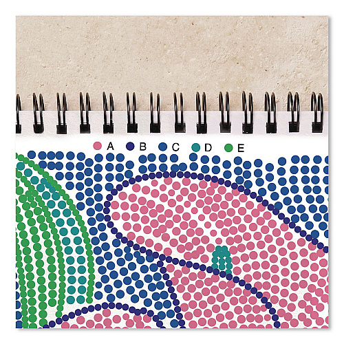 Lifelines FlowArt Dot-By-Letter Coloring Book, Botanic, with 4 Double-Sided Markers, All Ages, 20 Sheets (165005)