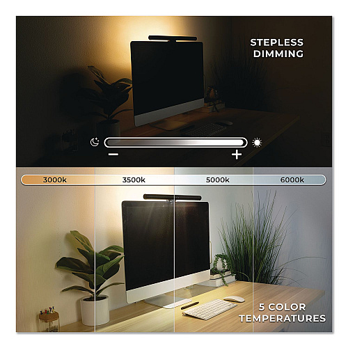 MOUNT-IT! Monitor Light Bar, Black (TS7010)