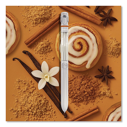 Lifelines Essential Oil Blends Pen Diffuser, Cinnamon Roll Scent, White (LL123122)