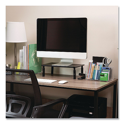 Mind Reader 7-Compartment Desk Tray, 8.5 x 6.5 x 4.75, Clear, Acrylic (AORGCLR)