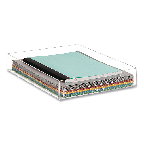 Mind Reader Acrylic Desk Tray, 10.25" x 12.5" x 2", Clear (ATRAYCLR)
