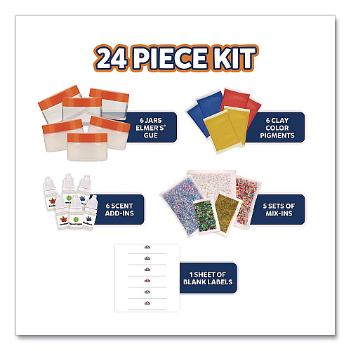 Elmer's Color Wheel Slime Kit, Ages 6 and Up, 24 Pieces (2221245)