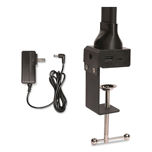 Excello Global Products Wellness Series LED Desk Lamp, Articulating Neck, 17.5" High, Black (EGPDL18BLKS)