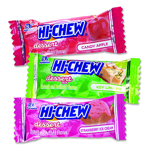Hi-Chew Stand Up Pouch Dessert Mix, Candy Apple/Strawberry Ice Cream/Key Lime Pie, 11.65 oz Pouch, 2/Carton (22002811)