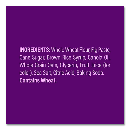 Nature's Bakery Minis Whole Wheat Fig Bar Original, 1 oz Packet, 150/Carton (22002849)