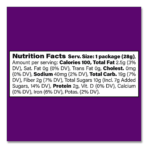 Nature's Bakery Minis Whole Wheat Fig Bar Original, 1 oz Packet, 150/Carton (22002849)