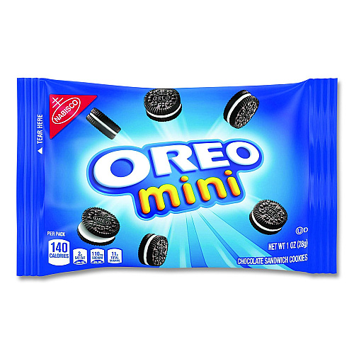 Nabisco Mini Oreo's, Chocolate,1 oz Bag, 10 Bags/Box, 2 Boxes/Carton (22002854)