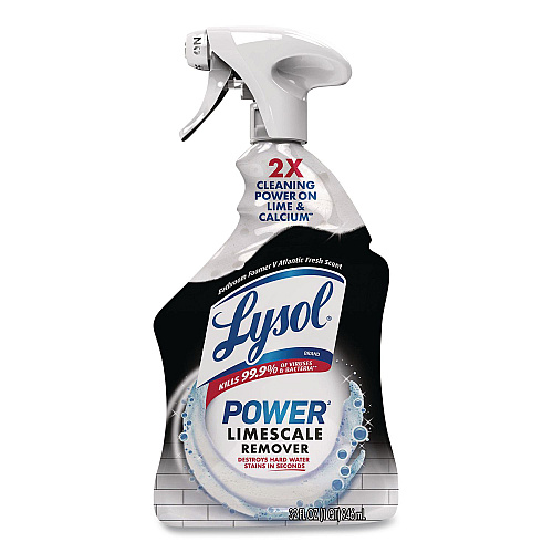 LYSOL Brand Power Limescale Remover, Atlantic Fresh Scent, 32 oz Trigger Spray Bottle, 12/Carton (95816CT)