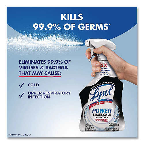 LYSOL Brand Power Limescale Remover, Atlantic Fresh Scent, 32 oz Trigger Spray Bottle, 12/Carton (95816CT)