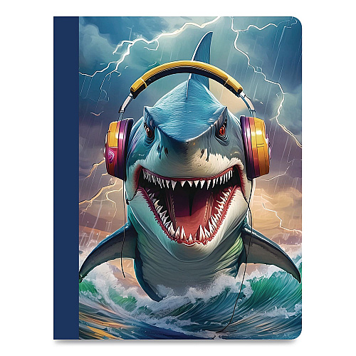 ECCOLO Composition Notebooks, Wide/Legal Rule, Dino or Shark, Randomly Assorted, (80) 9.75 x 7.5 Sheets (ST844D)
