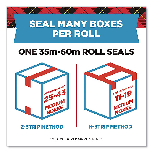 Scotch 3850 Heavy-Duty Packaging Tape, 3" Core, 1.88" x 43.7 yds, Clear, 6/Pack (3850406)