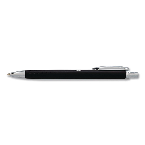 Pentel GlideWrite Executive Hybrid Gel Pen, Retractable, Medium 1 mm, Black Ink, Black/Silver Barrel, 3/Pack (BX970ABP3A)
