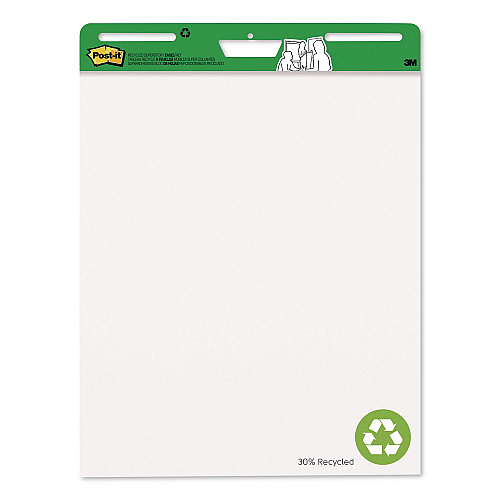 Post-it Self-Stick Easel Pads, Vertical Orientation, (30) White 25 x 30 Sheets, 8/Pack (559RPVAD8)