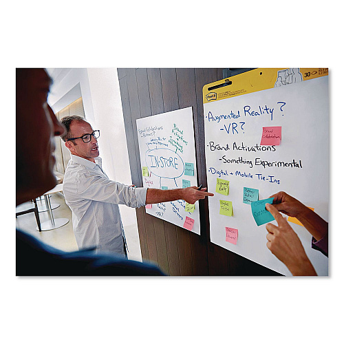 Post-it Self-Stick Easel Pads, Vertical Orientation, (30) White 25 x 30 Sheets, 8/Pack (559RPVAD8)