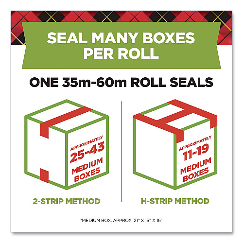 Scotch Sure Start Packaging Tape, 3" Core, 1.88" x 43.7 yd, Clear, 6/Pack (3450406)