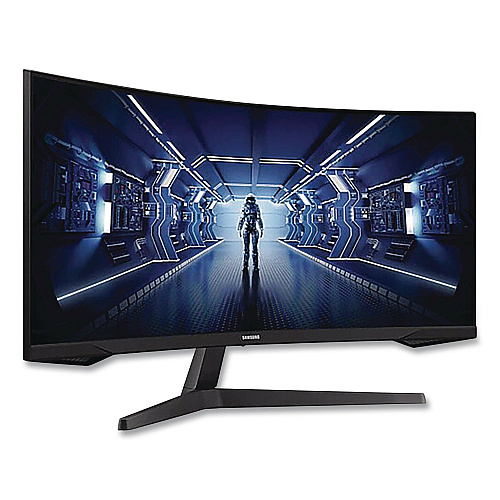 Samsung Odyssey G5 Curved WQHD LED Gaming Monitor, 34" Widescreen, VA Panel, 3440 Pixels x 1440 Pixels (LC34G55TWWNX)