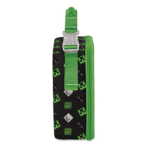 Thermos Minecraft Insulated Soft Lunch Bag, 9.5 x 3.75 x 7.5, Black/Green/Multicolor (K225055006ST)