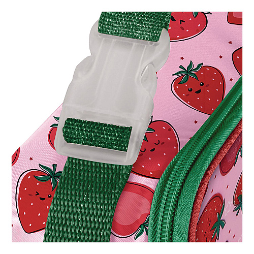 Thermos Kids Strawberry Smiles Insulated Lunch Bag, 9.5 x 3.75 x 7.5, Red Strawberry Print (N225017006ST)