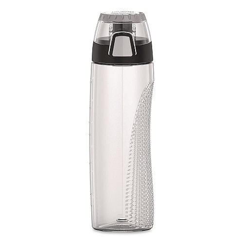 Thermos Tritan Plastic Hydration Water Bottle with Meter, 24 oz, Clear (THRHP4100CL6)