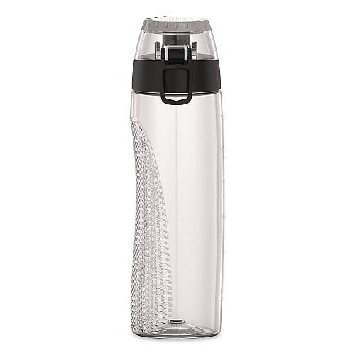 Thermos Tritan Plastic Hydration Water Bottle with Meter, 24 oz, Clear (THRHP4100CL6)